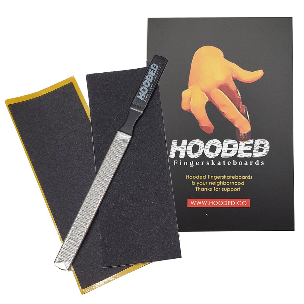 Hoo sword 平ヤスリとデッキテープのまとめセット【指スケ用グリップテープ】 ブラック