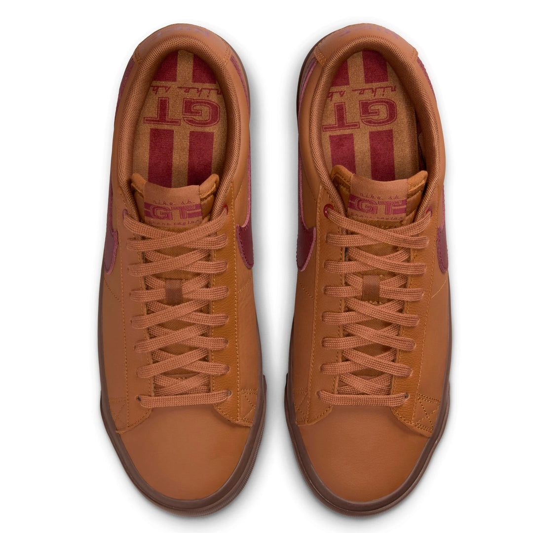 NIKE SB BLAZER LOW PRO GT ( LT BRTSH TN/DK TM RD ) DV1226-200
