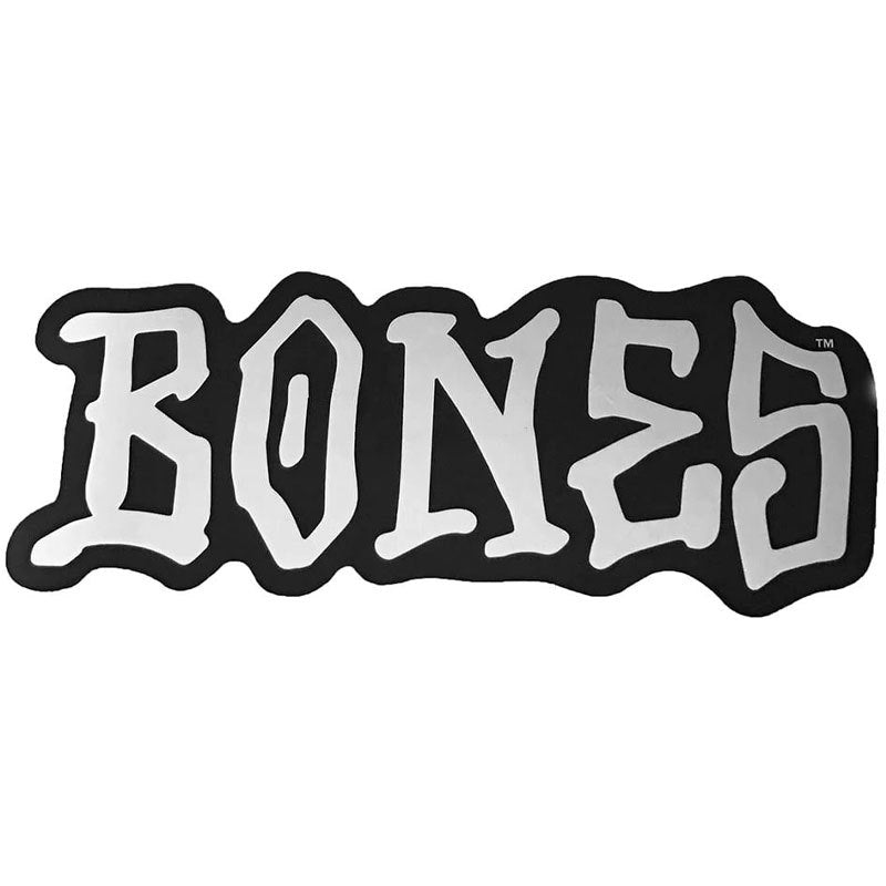 BONES 5” STICKER (BLACK/SILVER)