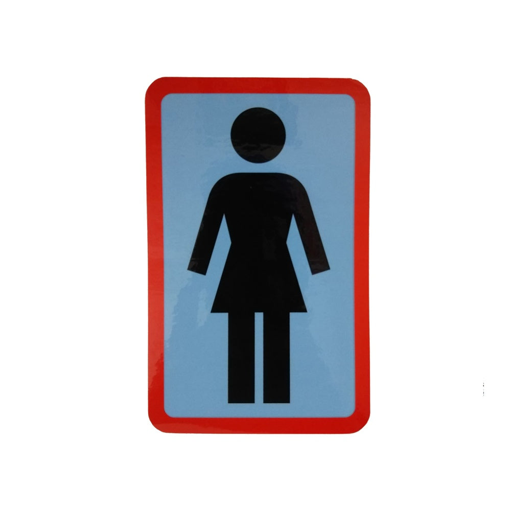 OG STICKER 3” (BLACK/SKYBLUE/RED)