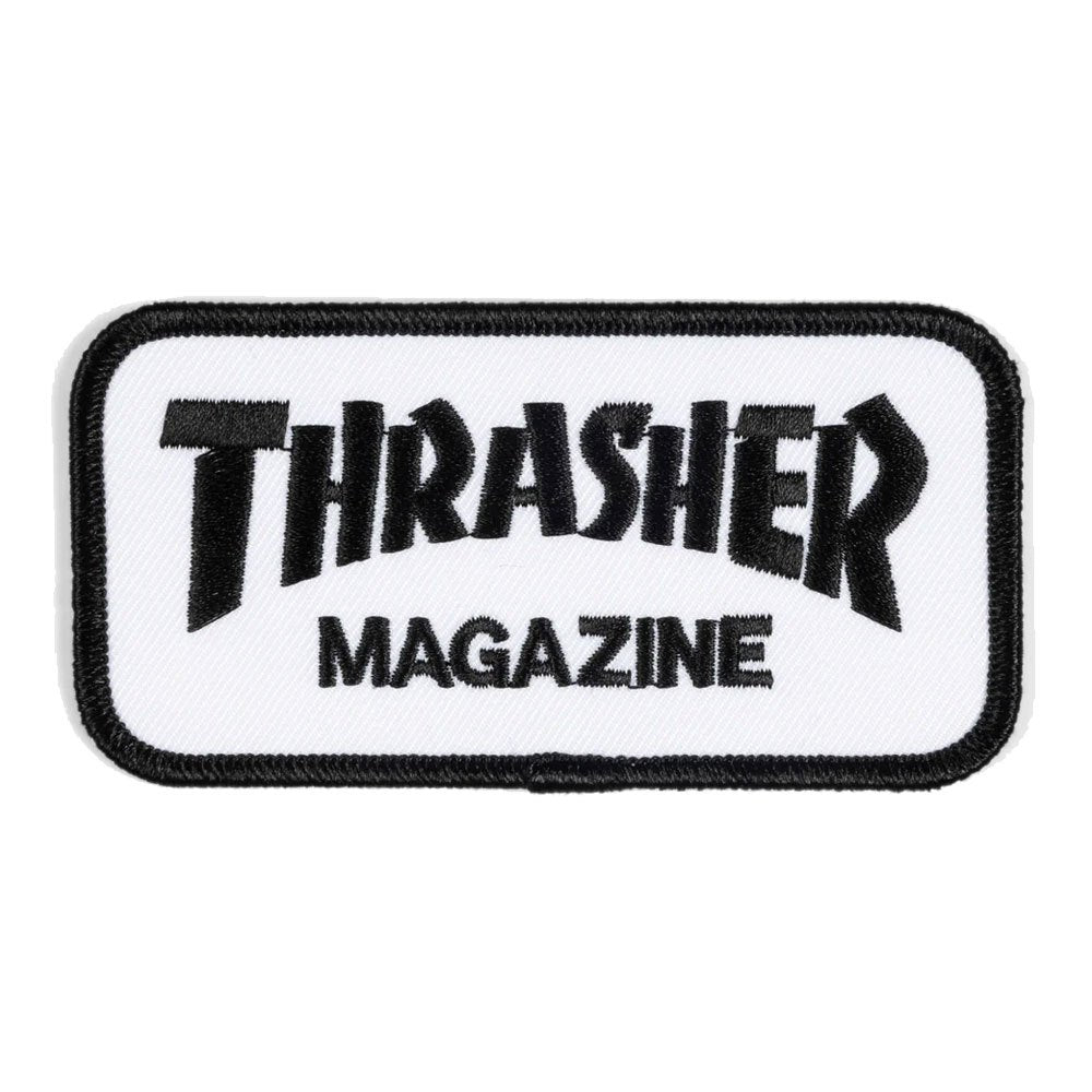 THRASHER PATCH (WHITE/BLACK)