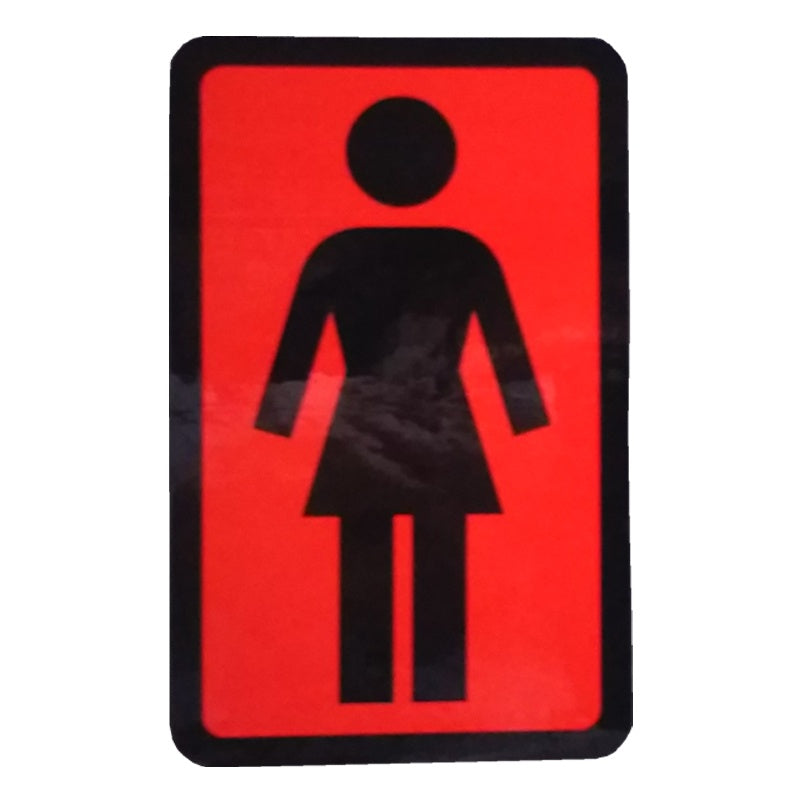 OG STICKER 6” (BLACK/RED)