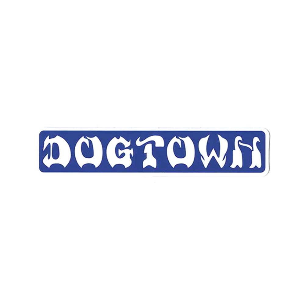BAR LOGO STICKER WHITE/BLUE 10.3cm