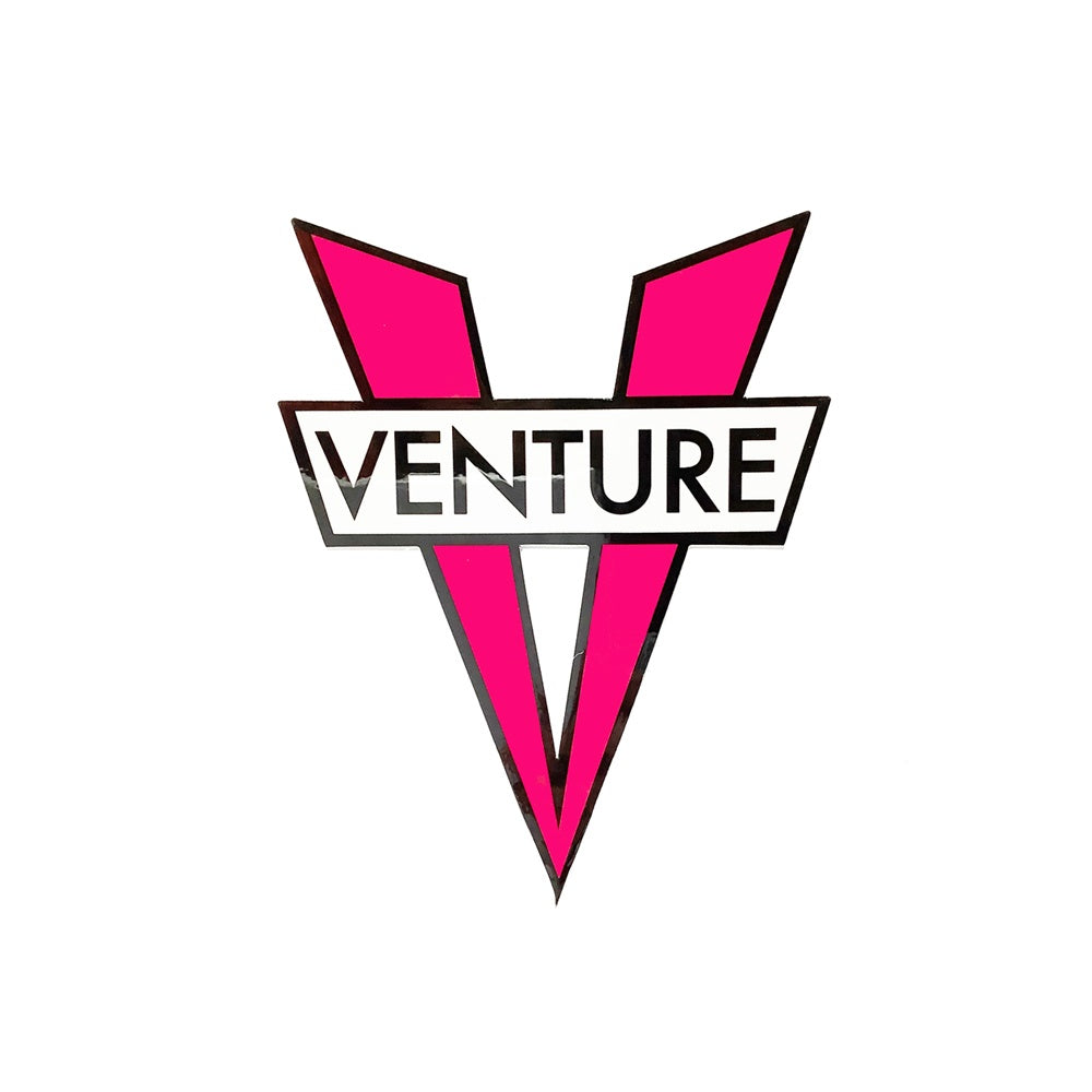 V DIE CUT STICKER SMALL ( PINK )