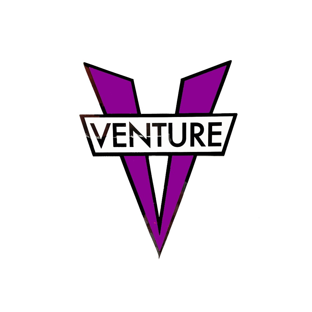 V DIE CUT STICKER SMALL ( PURPLE )