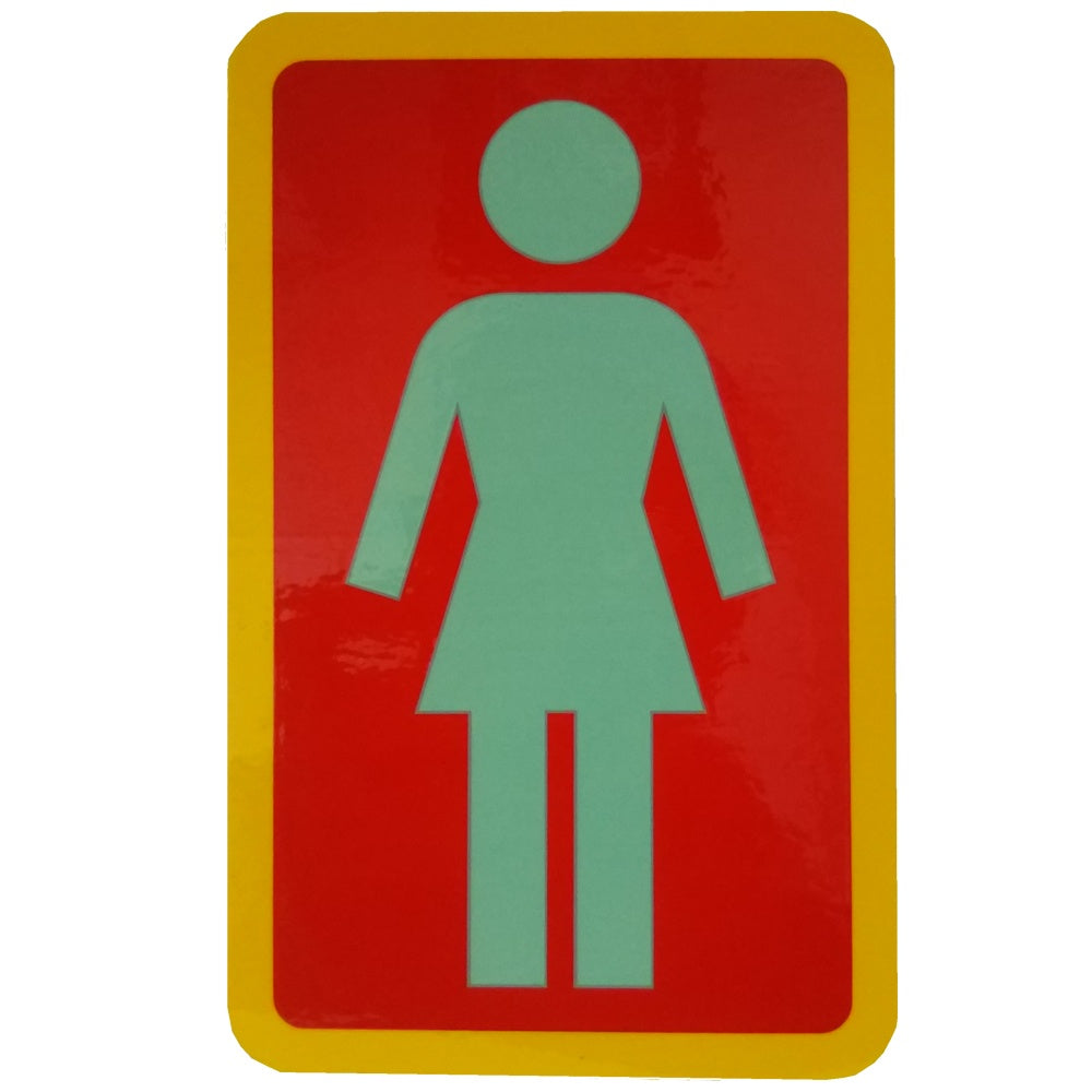 OG STICKER 6” (TEAL/RED/YELLOW)
