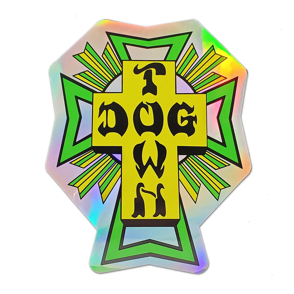 CROSS LOGO ホログラフィック GREEN 10cm