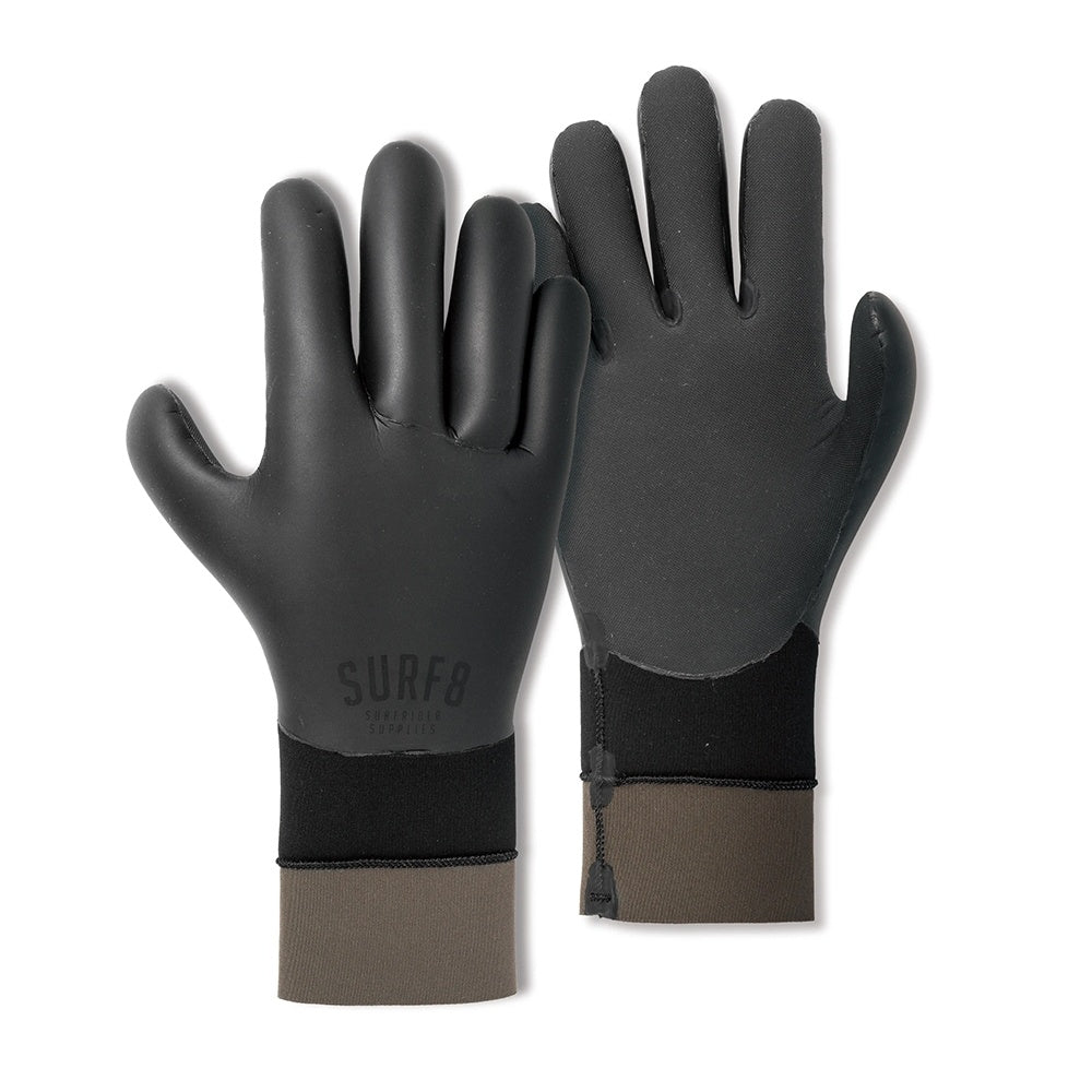 SURF8　2022-23モデル　2.5mmスムースラバーグローブ起毛　M 2.5MM スムースラバーグローブ グラフェンブラック起毛 U5133