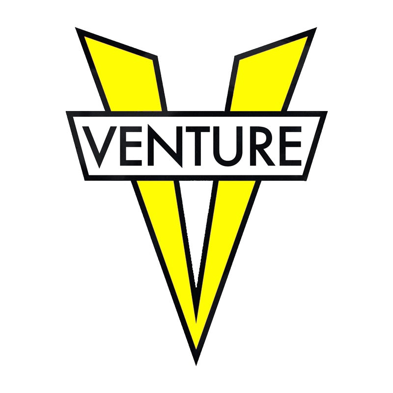 V DIE CUT STICKER MED ( YELLOW )