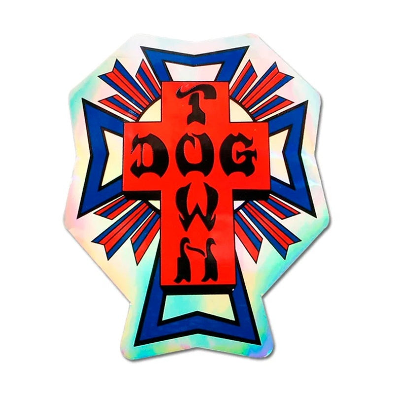 CROSS LOGO ホログラフィック RED STICKER 3.8cm