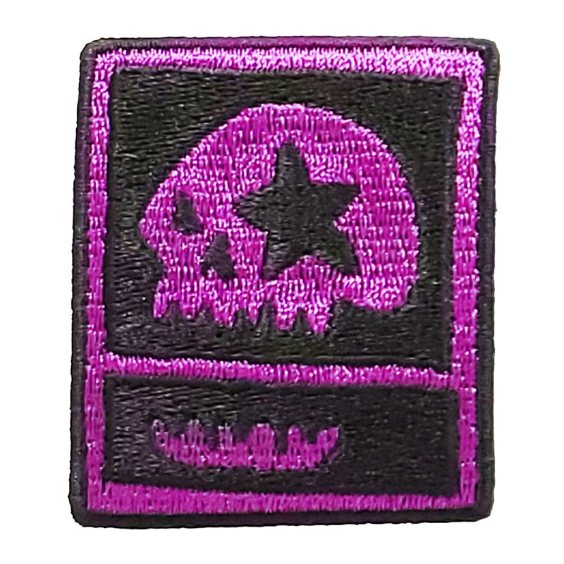 MxMxM ドクロワッペン PUPLE 5cm