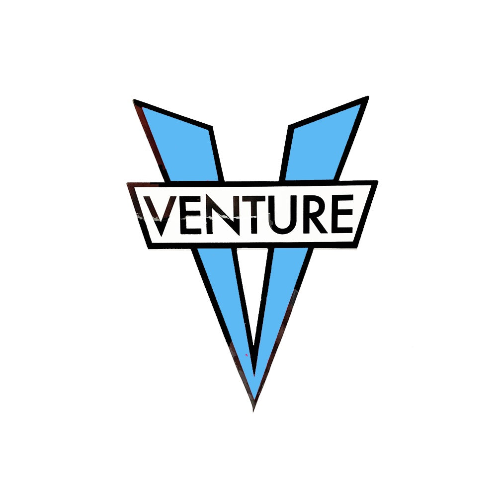 V DIE CUT STICKER SMALL ( LT.BLUE )