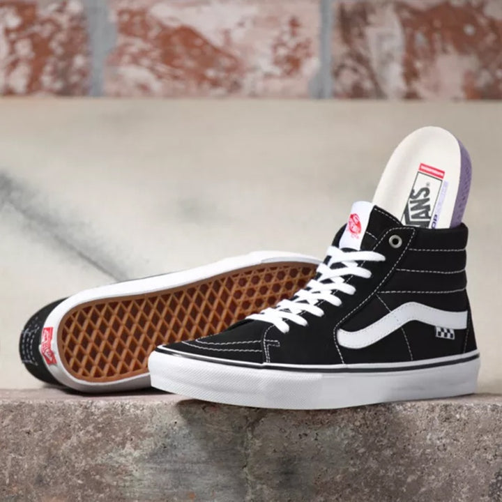 VANS SKATE SK8 HI (スケートハイ) BLACK/WHITE