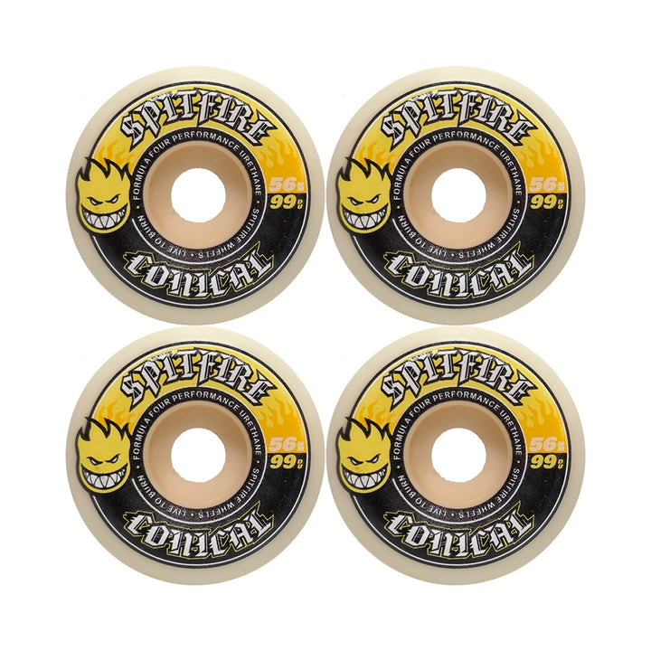F4 99 DURO CONICAL YELLOW PRINT 56mm