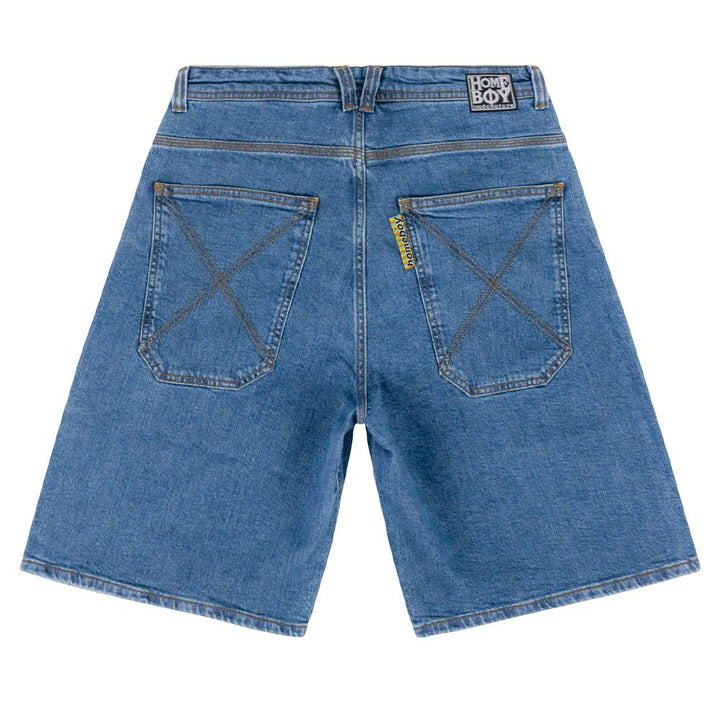 X-TRA MONSTER DENIM SHORTS (WASHED BLUE)  U1093-C01S01