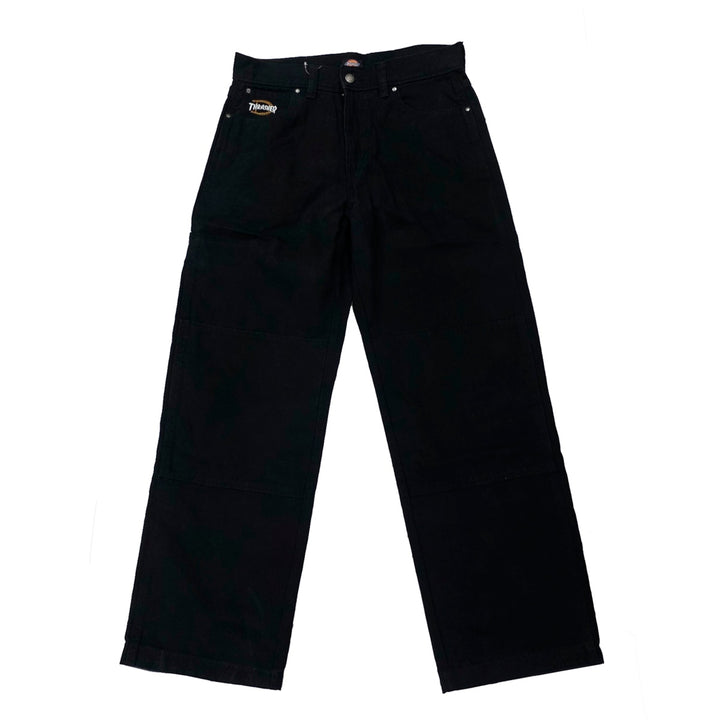 DICKIES x THRASHER Double knee pants BLACK