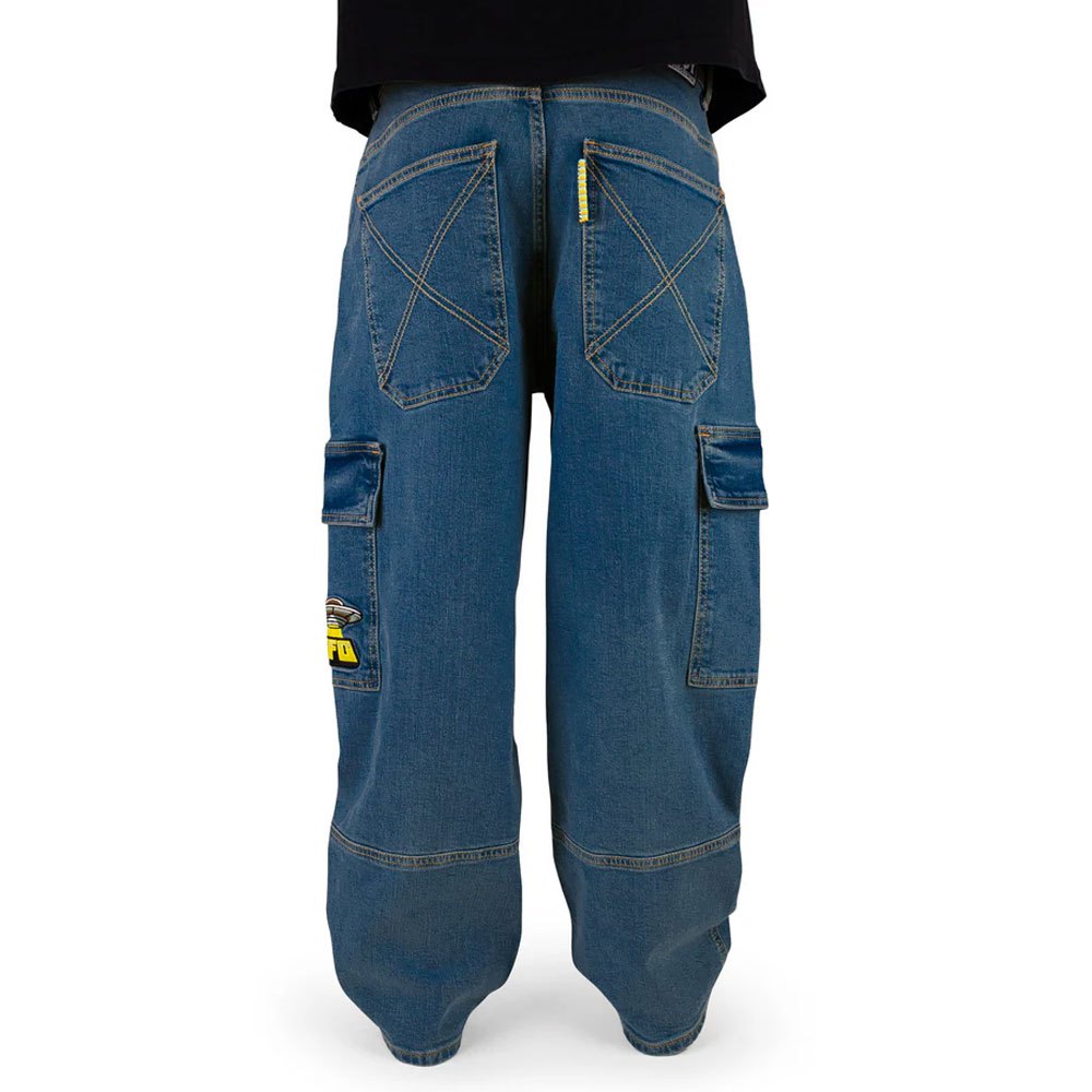 X-TRA UFO CARGO DENIM (WASHED BLUE) U1091-C01S01