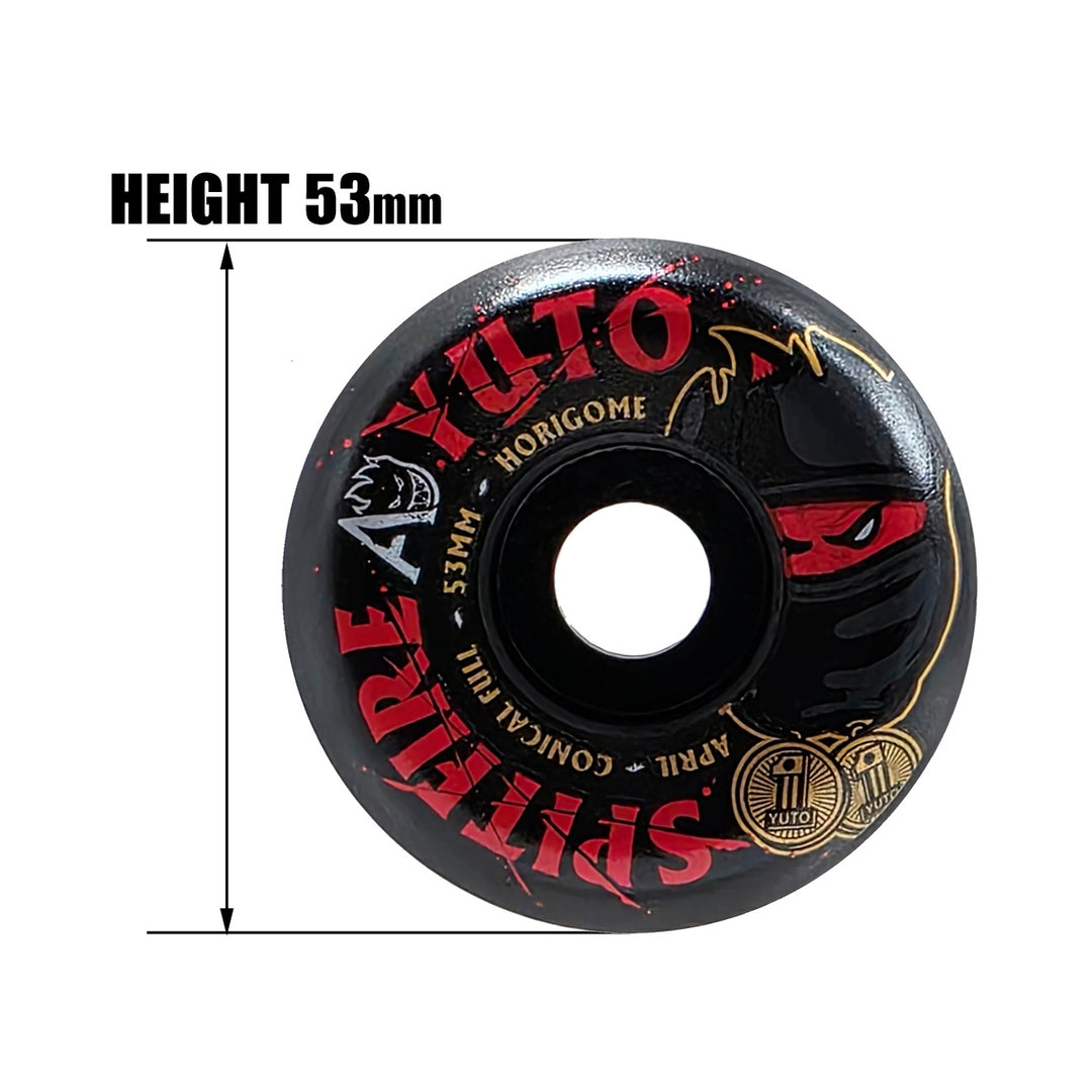 F4 99 CONICAL FULL APRIL YUTO HORIGOME BLACK 53mm スケートボード スケボー ウィール