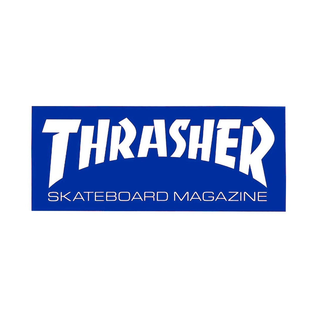 THRASHER LOGO STICKER MINI BLUE スケートボード スケボー ステッカー シール