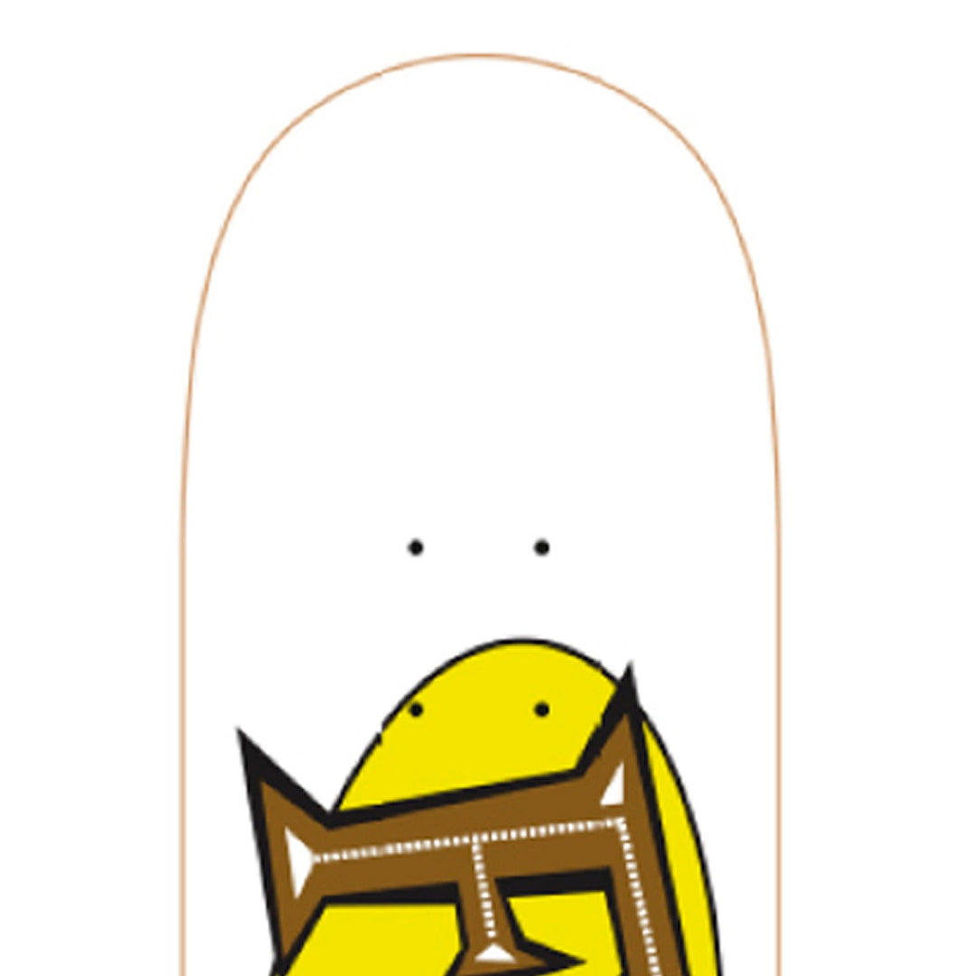 OVAL LOGO MUSTARD/WHITE 7.75 キッズサイズ スケートボード スケボー デッキ