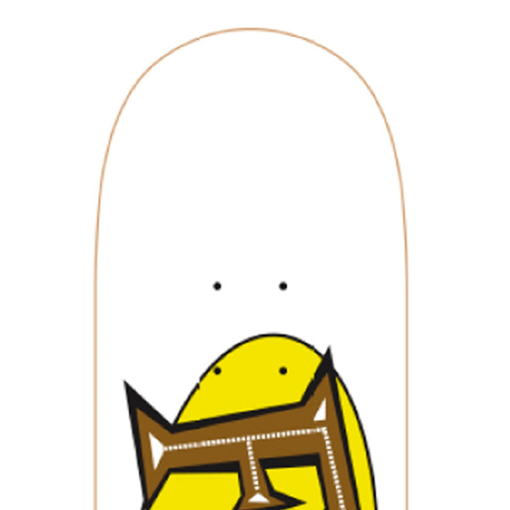 OVAL LOGO MUSTARD/WHITE 7.75 キッズサイズ スケートボード スケボー デッキ