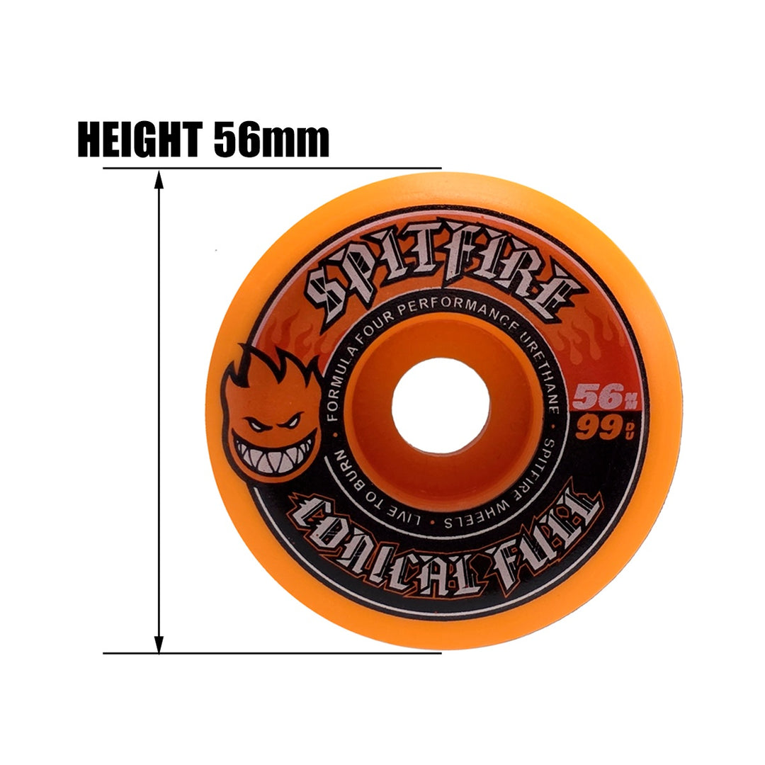 F4 99 CONICAL FULL ORANGE 56mm スケートボード スケボー ウィール