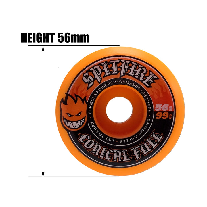 F4 99 CONICAL FULL ORANGE 56mm スケートボード スケボー ウィール