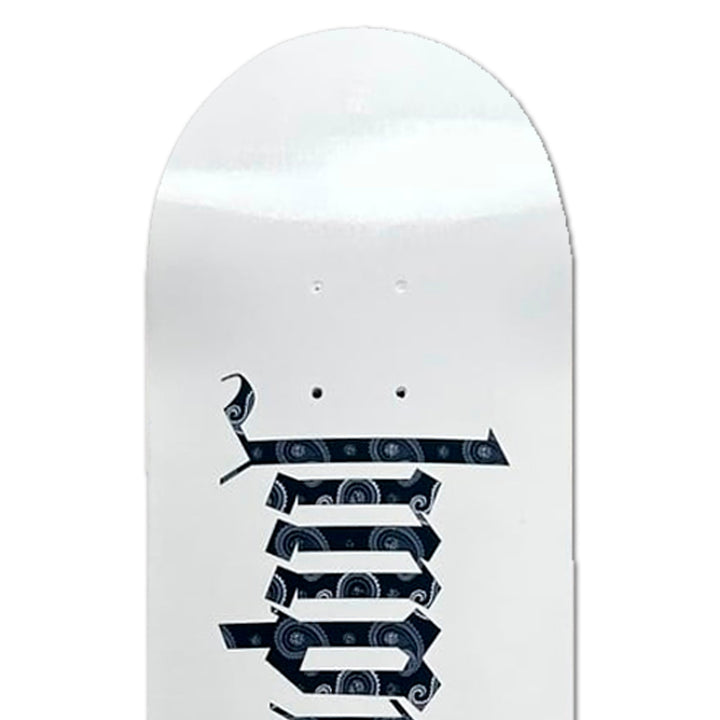 TEAM LOGO PAISLEY WHITE FLAT 8.0 スケートボード スケボー デッキ