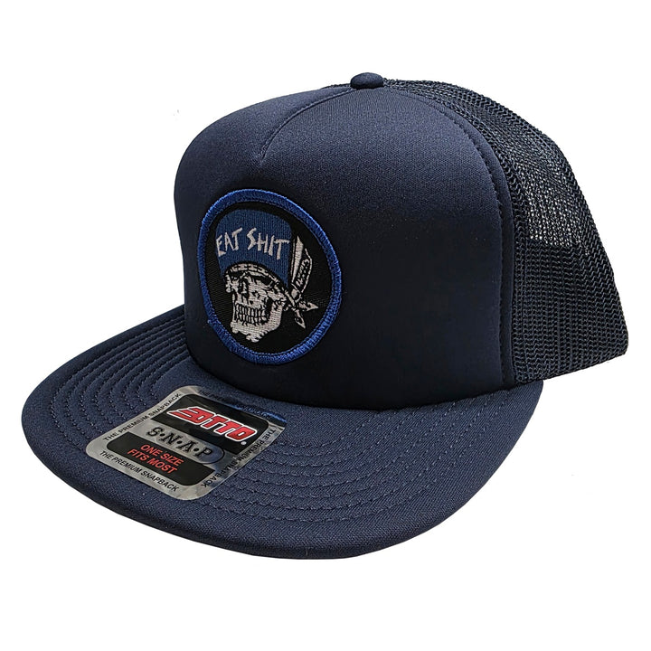 SUICIDAL SKATES EAT SHIT PATCH MESH HAT NAVY スケートボード スケボー キャップ メンズ アパレル 帽子