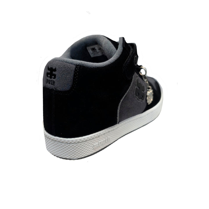 GRASSHOPPER BLACK AND GREY SUEDE