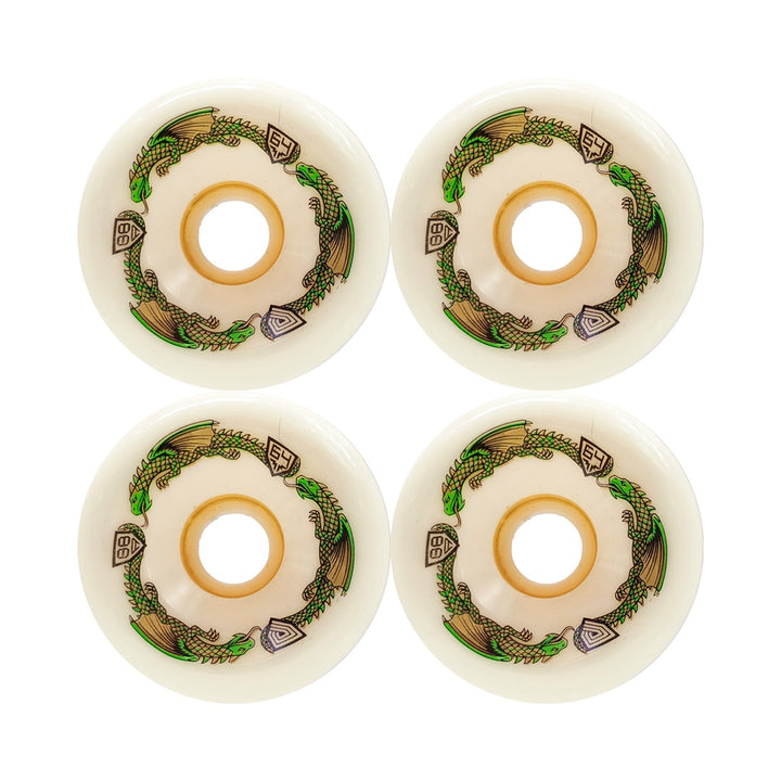 POWELL PERALTA DRAGON FORMULA GREEN 64mm×40mm 88A スケートボード スケボー ウィール