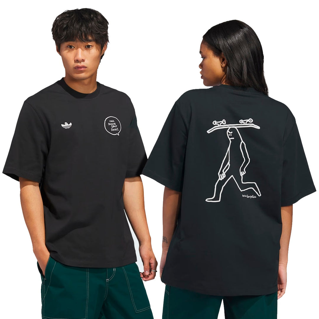 SKATEBOARDING x MARK GONZALES SKATESPOT Tシャツ BLACK  スケートボード スケボー メンズトップス Tシャツ 半袖