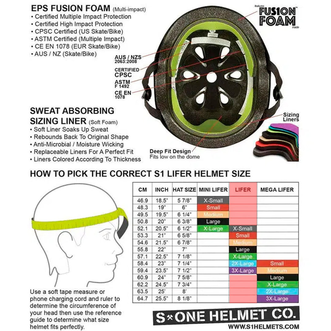 S1 LIFER HELMET MATTE SLATE BLUE スケートボード スケボー プロテクター ヘルメット