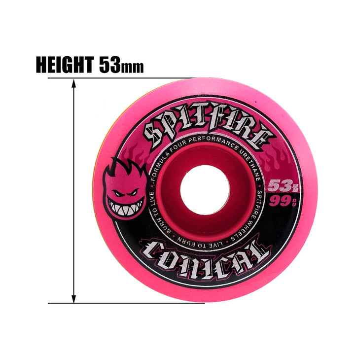 F4 99 DURO CONICAL PINK 53mm スケートボード スケボー ウィール