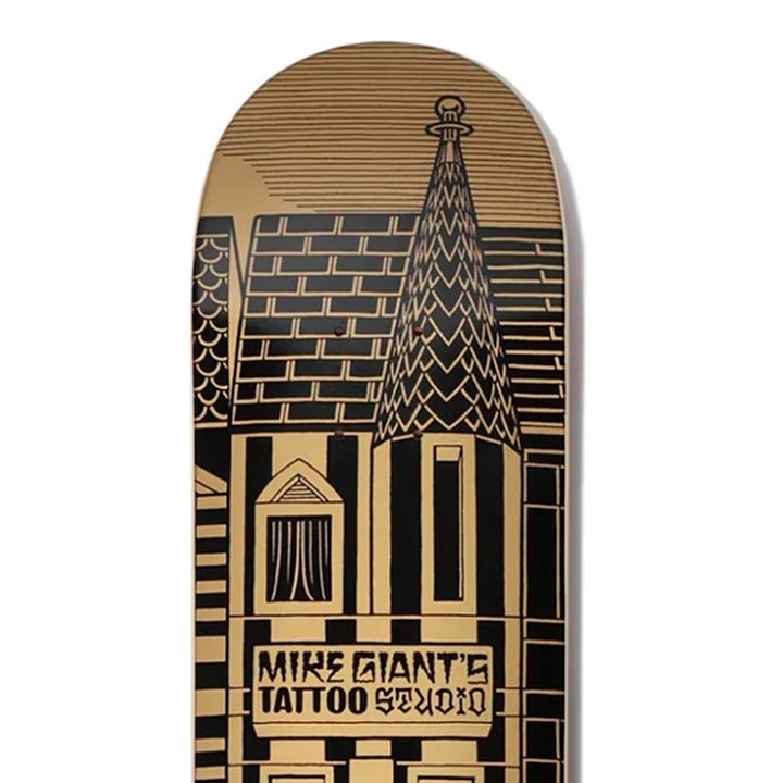 MIKE GIANT X FTC THE BLOCK BLACK/GOLD 7.75 スケートボード スケボー デッキ