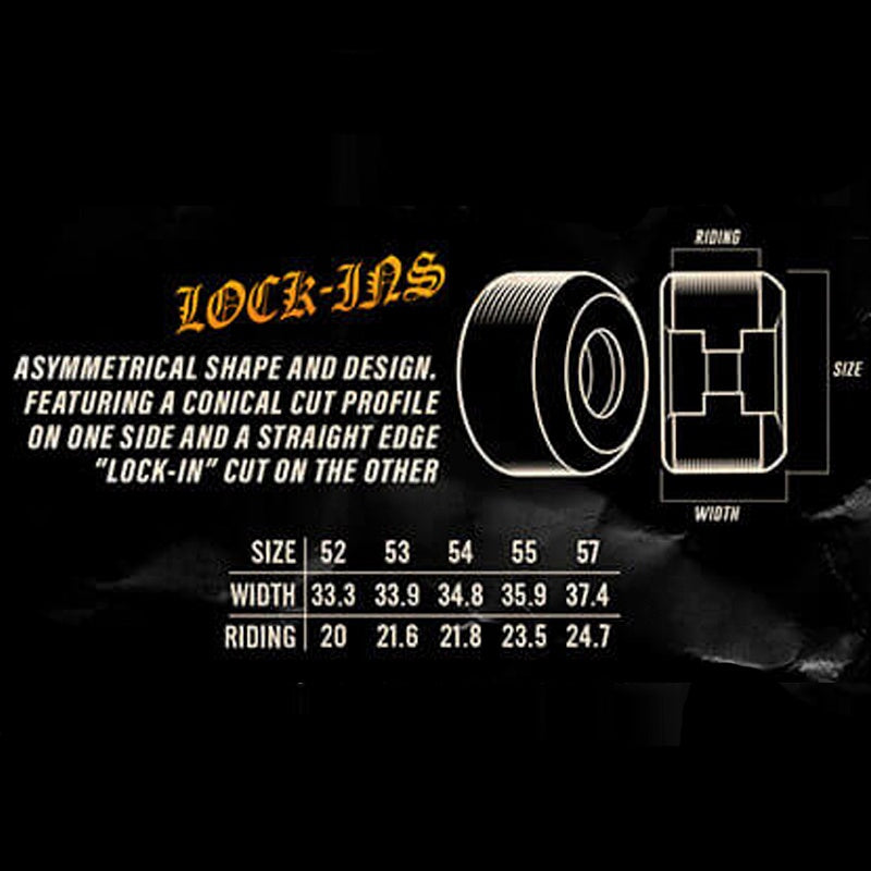 F4 99 LOCK-INS 55mm スケートボード スケボー ウィール