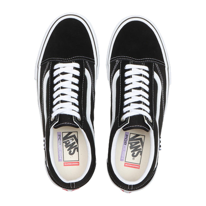 VANS SKATE OLD SKOOL (オールドスクール) BLACK/WHITE スケートボード スケボー シューズ スケシュー スニーカー 靴 メンズ