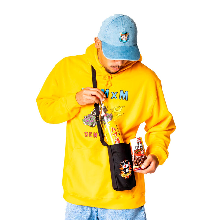 でん六 x MxMxM “ポリッピーと一緒” ポーチ BLACK