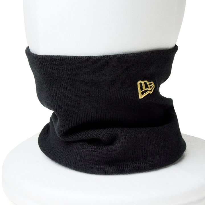 チューブネックウォーマー (ブラック/ゴールド)