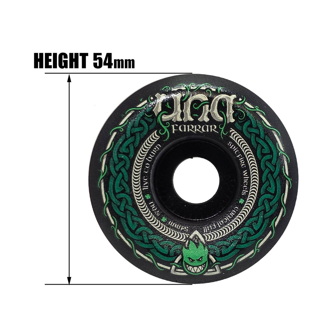 F4 97 UNA TRINITY BLACK CONICAL FULL 54mm スケートボード スケボー ウィール
