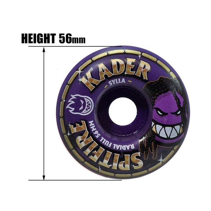 F4 99 KADER ROLLY PURPLE/BLACK SWRL RADIAL FULLS 56mm