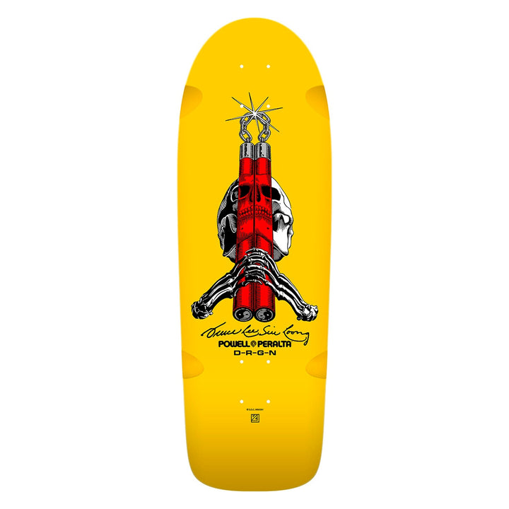 POWELL BRUCE LEE × SKULL & NUMCHUCK YELLOW 10.0