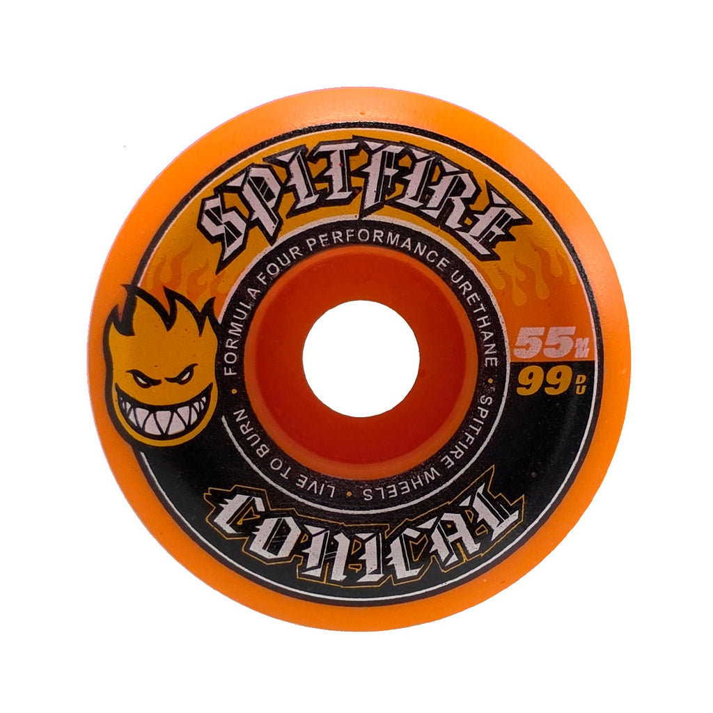 F4 99 DURO CONICAL ORANGE 55mm スケートボード スケボー ウィール