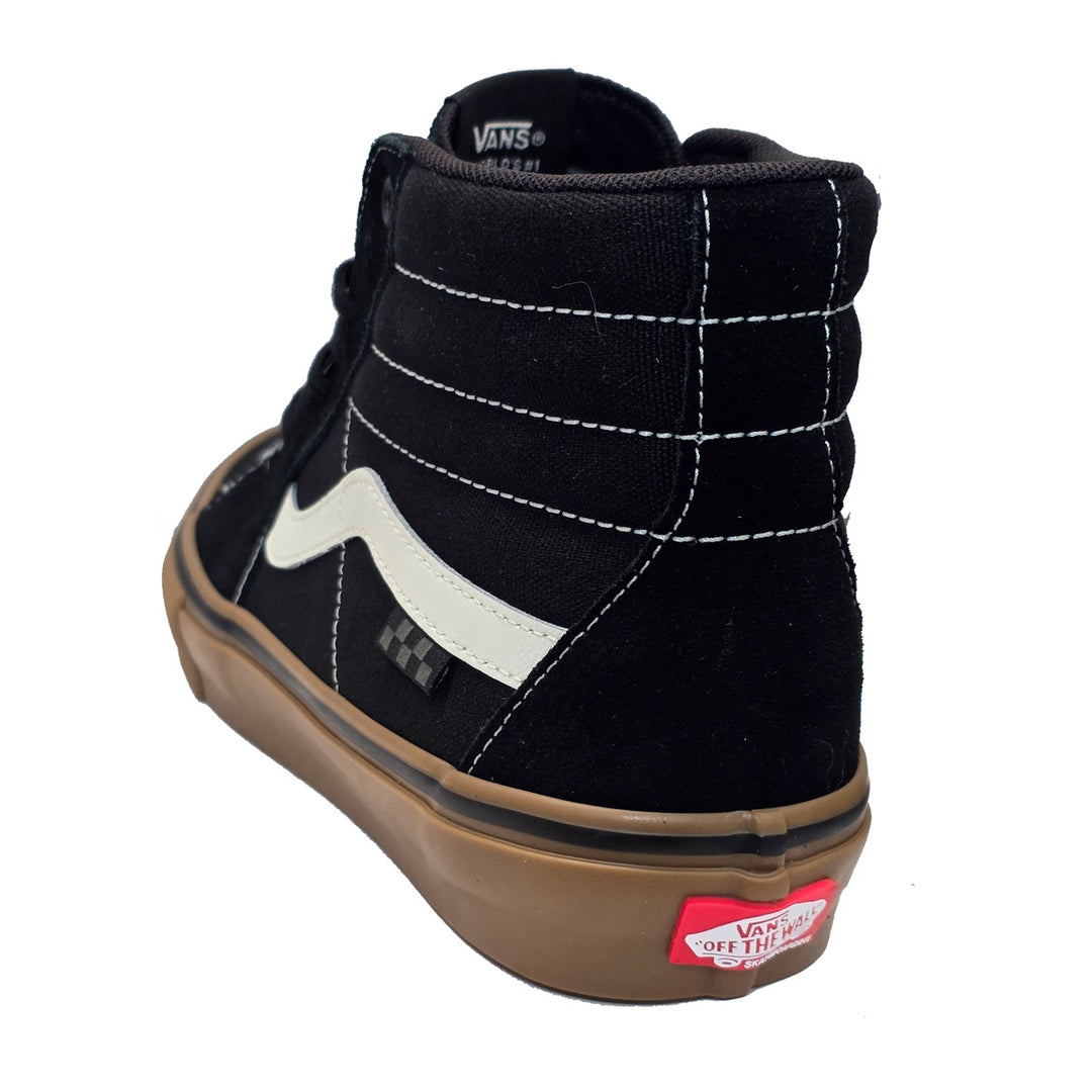 VANS SKATE SK8 HI (スケートハイ) BLACK/GUM/WHITE スケートボード スケボー シューズ スケシュー スニーカー 靴 メンズ
