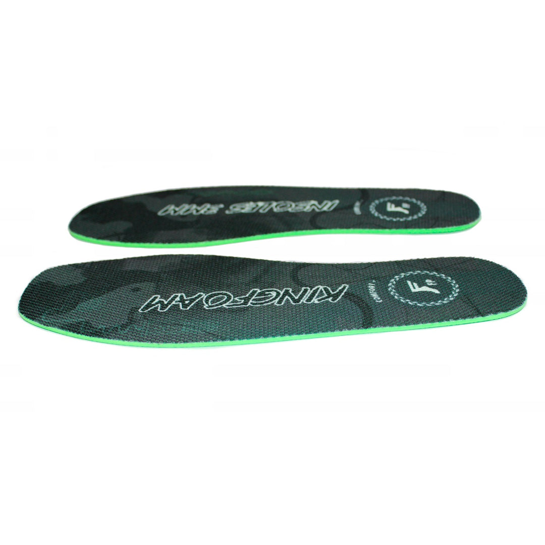 KINGFOAM FLAT INSOLES CUTTING TYPE BLACK CAMO/WHITE 3mm スケートボード スケボー インソール ソール