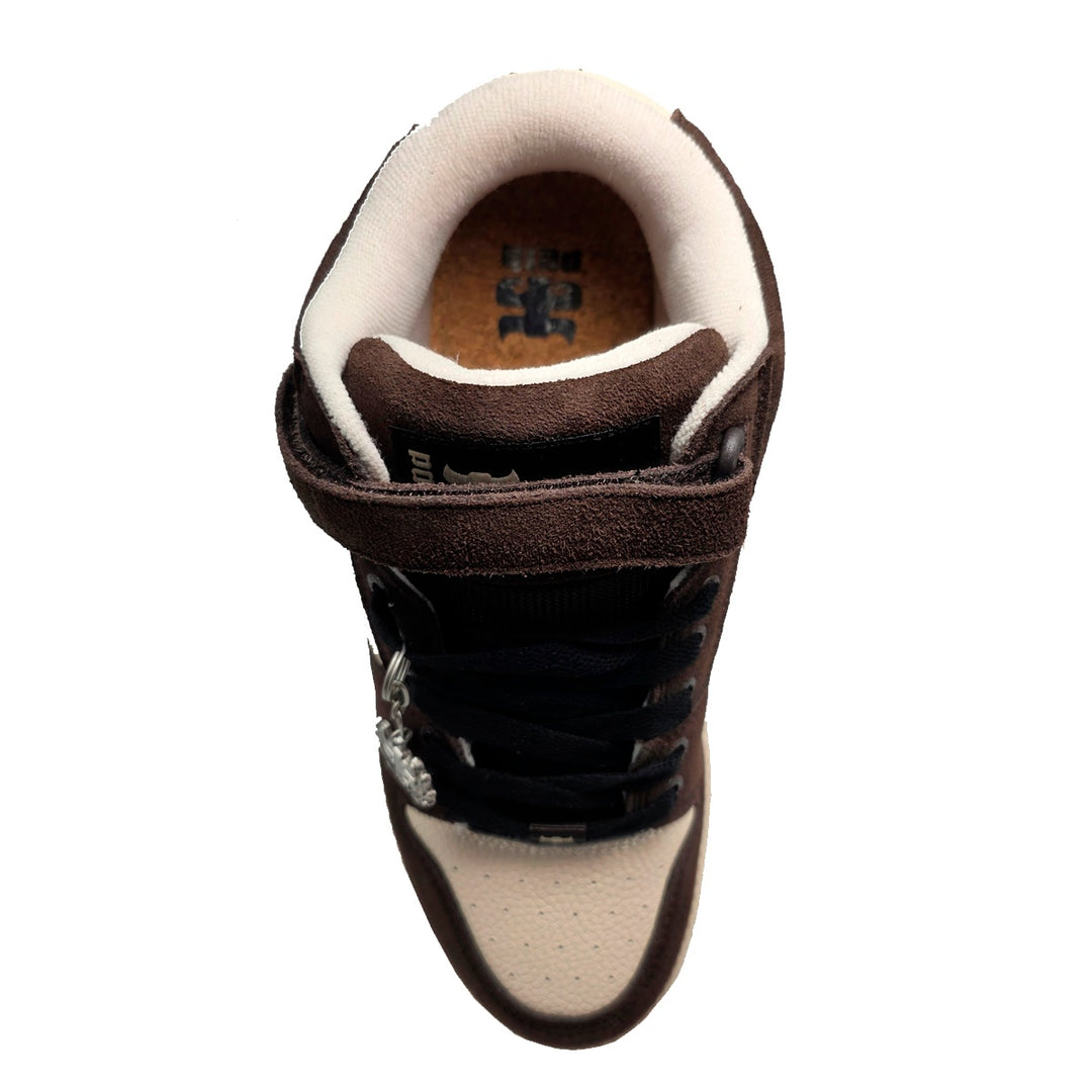 GRASSHOPPER EMBOSSED BROWN SUEDE