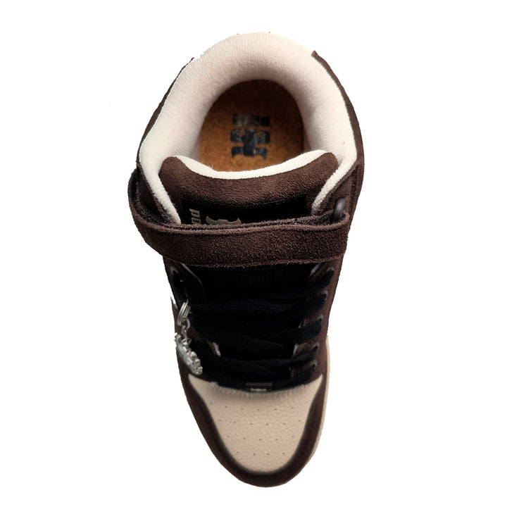 GRASSHOPPER EMBOSSED BROWN SUEDE