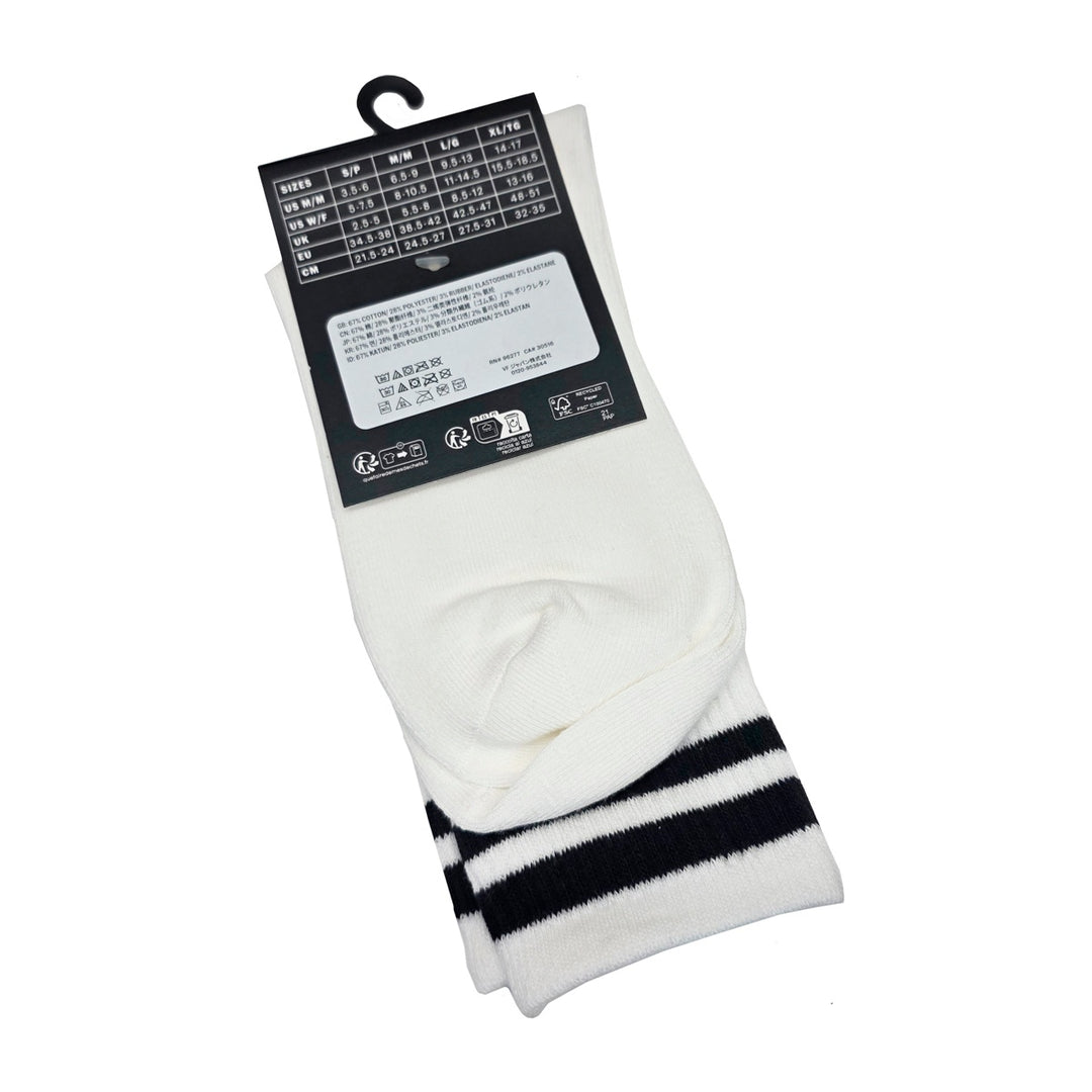 STRETCH LOGO CREW SOCKS WHITE スケートボード スケボー キャップ メンズ クルーソックス 靴下 ソックス