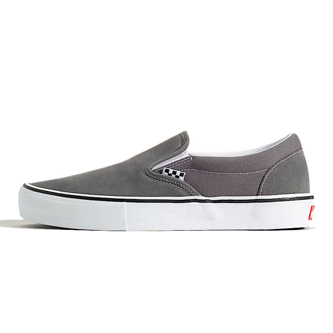 VANS SKATE SLIP-ON (スリッポン) PEWTER/WHITE