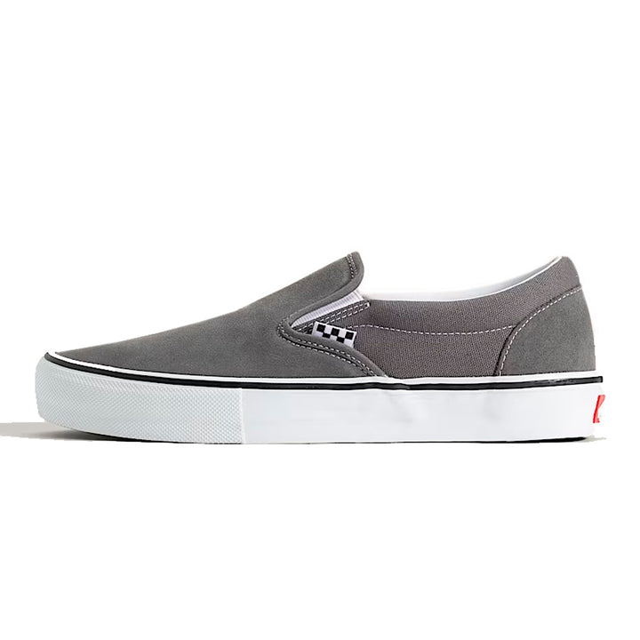 VANS SKATE SLIP-ON (スリッポン) PEWTER/WHITE